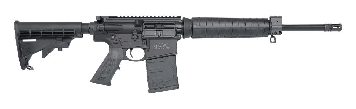 Smith & Wesson wprowadza na rynek najprostszą i najtańszą odmianę modelu M&P-10 nazwaną Sport Optics Ready. Karabin kompletowany jest z 6-pozycyjną kolbą teleskopową, polimerowym łożem o okrągłym przekroju i chwytem pistoletowym typu A2