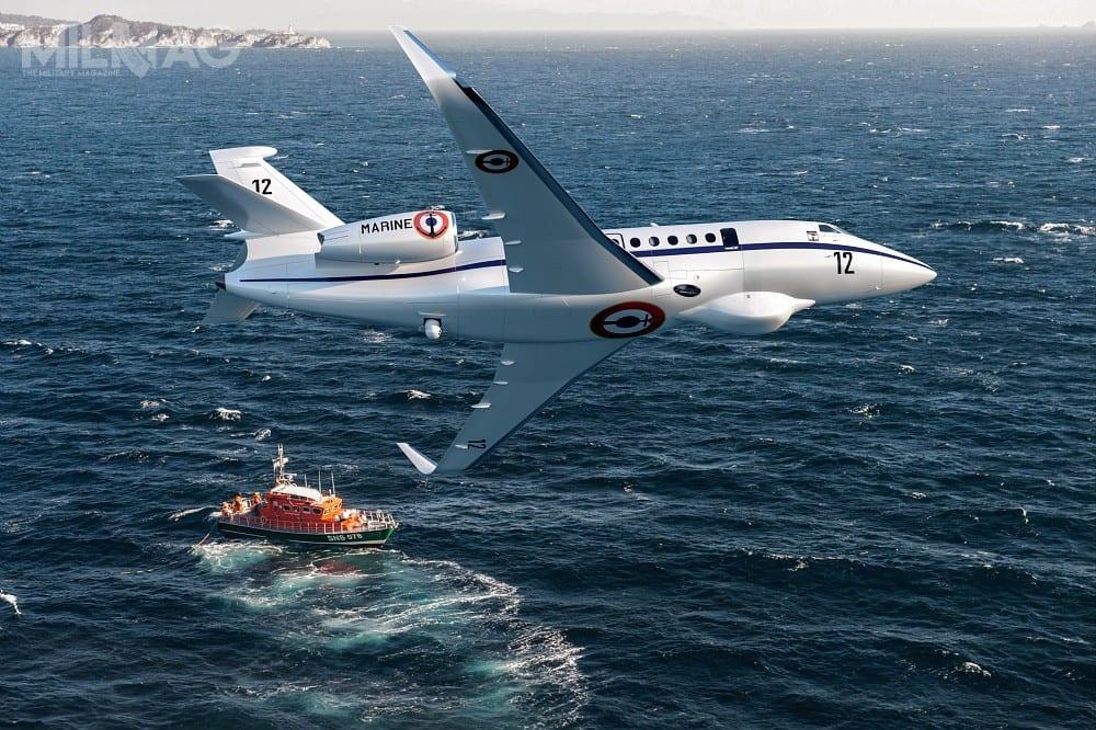 Francuska Generalna Dyrekcja ds. Uzbrojenia DGA zamówi w spółce Dassault Aviation siedem samolotów zwiadowczych Albatros, opartych na konstrukcji Falcon 2000LXS, z opcją na pięć kolejnych / Grafika: Dassault Aviation