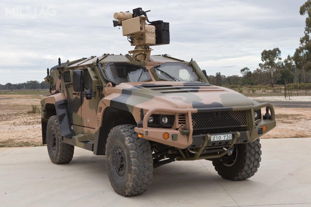 Australijskie Siły Obronne otrzymają łącznie 1100 lekkich pojazdów opancerzonych Thales Hawkei PMV-L, z których część, przeznaczona do rozpoznania, zostanie wyposażona w zdalnie sterowany moduły uzbrojenia spółki EOS / Zdjęcie: Departament Obrony Australii