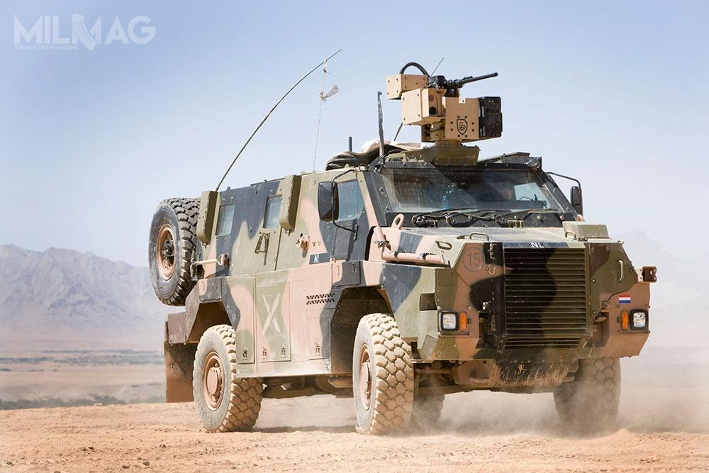 Zdalnie sterowane moduły uzbrojenia zostały zamówione również dla starszych Bushmaster PMV (Protected Mobility Vehicle), wprowadzonych do służby w 1997, dla których spółka EOS już wcześniej dostarczała takie zestawy / Zdjęcie: Electro Optic Systems