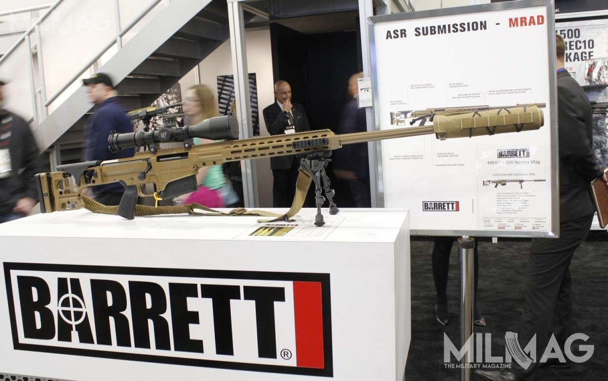 Spółka Barrett Firearms Manufacturing podpisała z USSOCOM umowę na na opracowanie i dostawy wielokalibrowych modułowych karabinów snajperskich w ramach programu Advanced Sniper Rifle (ASR). Zwycięska konstrukcja to odmiana modelu Barrett MRAD
