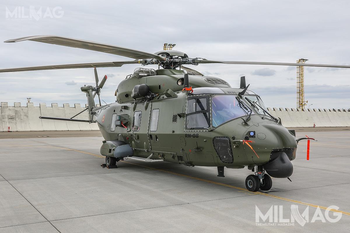 Belgia wystawiła 3 śmigłowce transportowe NH-90 /Zdjęcia: Michał Adamowski