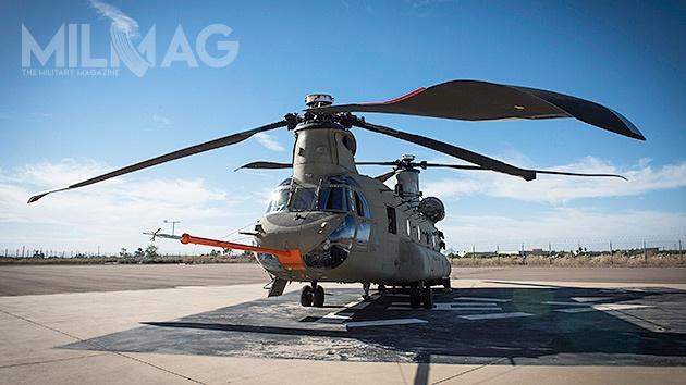 Pierwsze próby nowych łopat przeprowadzono na starszym egzemplarzu CH-47D, należącym do producenta / Zdjęcia: Boeing
