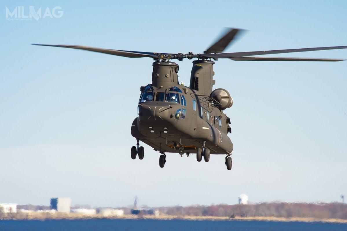 4 kwietnia 2019 Boeing poinformował o oblocie pierwszego prototypu zmodernizowanego CH-47F Chinook Block II. Koncern realizuje zakrojony na szeroką skalę program modernizacyjny wiropłatów tego typu, należących do US Army i US SOCOM / Zdjęcie: Boeing