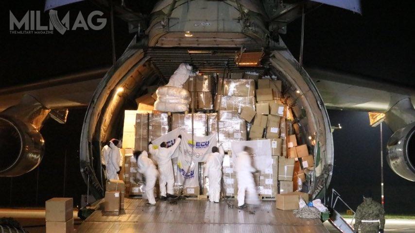 Ukraiński Rusłan, w ramach natowskiego programu SALIS, dostarczył z Chin ładunek o masie 73 ton
