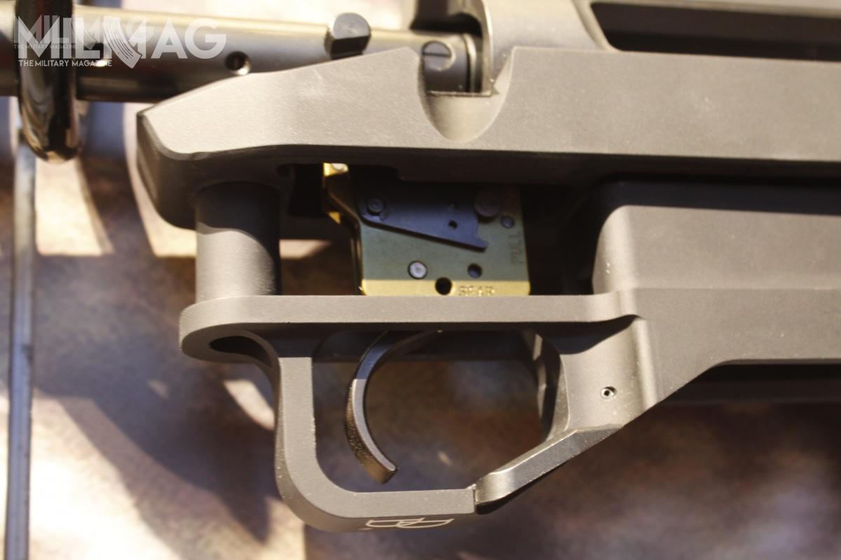 W karabinach Delta 5 fabrycznie montowane są mechanizmy spustowe Timney Elite Hunter. /Zdjęcia: Celina Pawlin, Daniel Defense