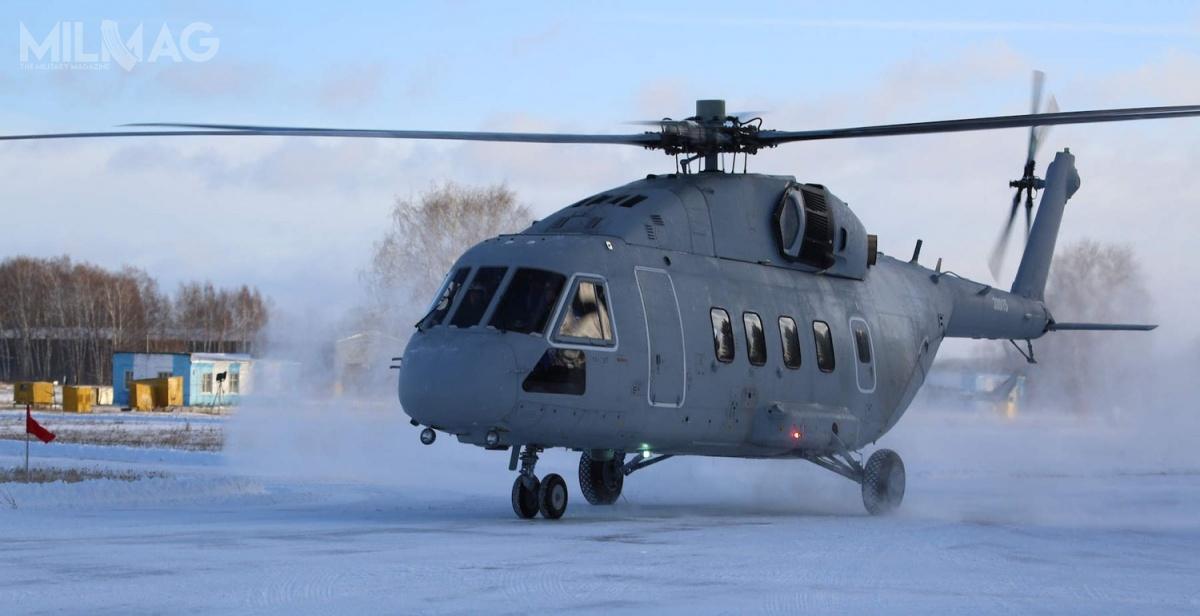 Prototyp Mi-38T, będący wojskowym wariantem Mi-38, powstałym w 99% na bazie rosyjskich komponentów, został oblatany 23 listopada 2018. Otrzymał m.in. dwa silniki turbowałowe Klimow TW7-117W w miejsce Pratt & Whitney Canada PW127/TS. Pierwsze dwa seryjne zostały przekazane Ministerstwu Obrony Federacji Rosyjskiej 2 grudnia 2019