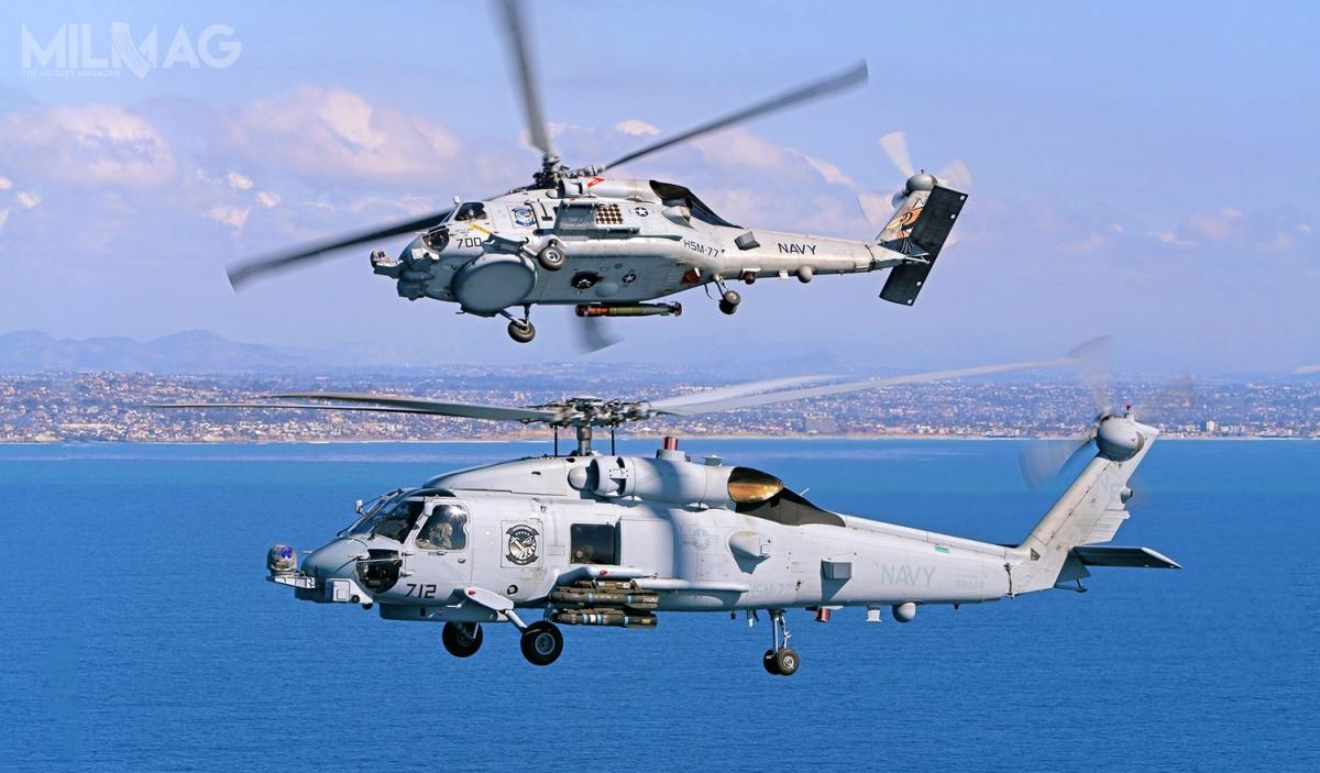 MH-60R są na wyposażeniu sił morskich Arabii Saudyjskiej, Australii, Danii i USA. Dostarczono dotąd ponad 300 wiropłatów. W ostatnim czasie zgodę na ich zakup otrzymały Indie, natomiast z nabycia ich zrezygnował Meksyk po zmianie władzy w ubiegłym roku. / Zdjęcie: Lockheed Martin