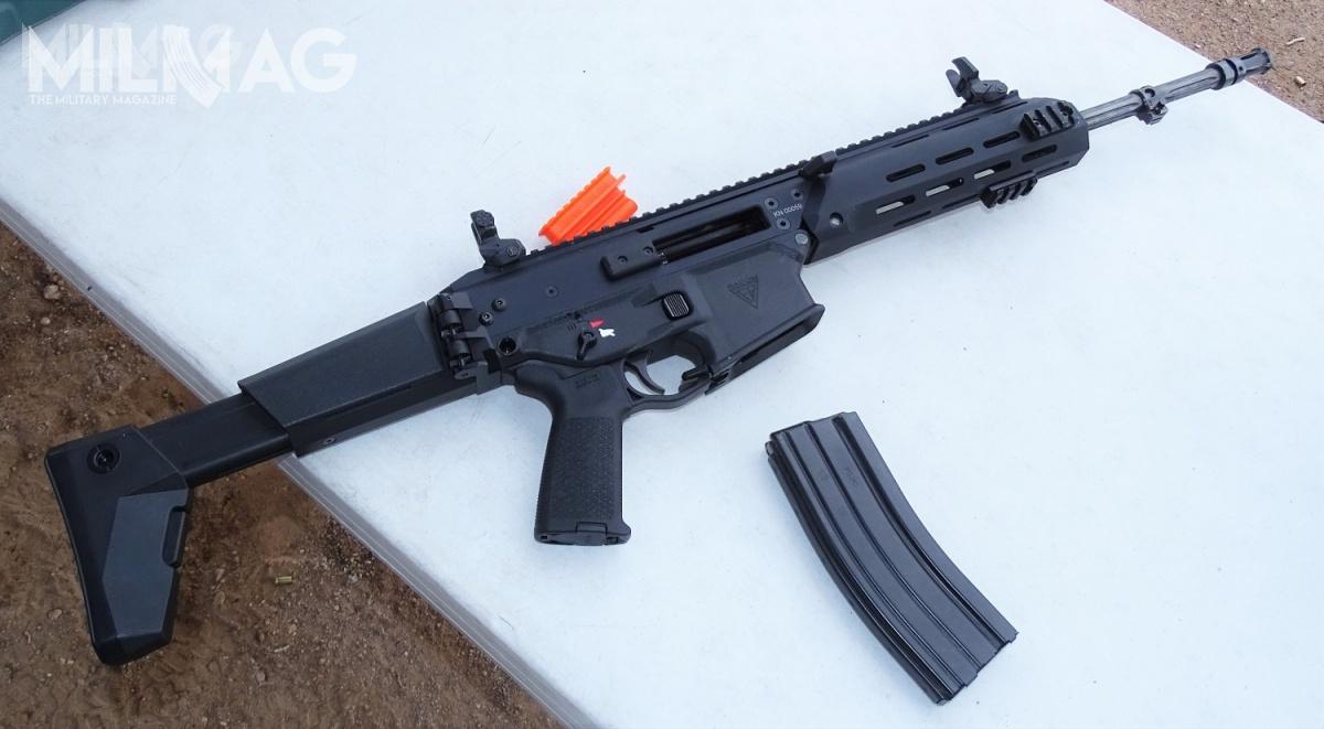 Samopowtarzalna odmiana karabinka MSBS-5,56K zadebiutowała na pokazie dla mediów i dystrybutorów dzień przed targami SHOT Show w styczniu 2016 / Zdjęcia: Remigiusz Wilk