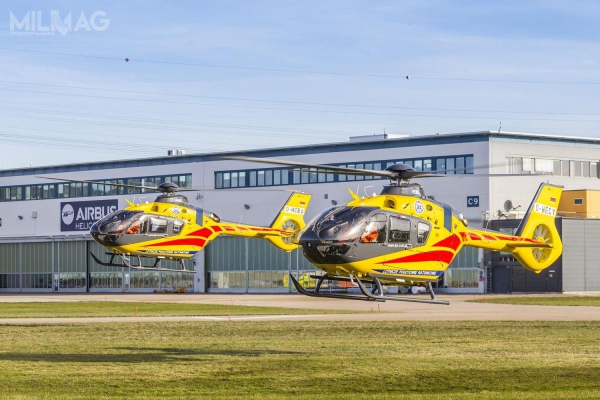 Lotnicze Pogotowie Ratunkowe (LPR) jest jedynym na razie polskim użytkownikiem 27 śmigłowców Airbus Helicopters H135, oznaczonego wcześniej jakoEC135, w tym 23 w wersji P2+ i 4 w wersji P3, a także jednego symulatora lotów, dostarczonych w latach 2009-2010 (P2+) i 2015 (P3). Zastąpiły one w linii przestarzałe Mi-2 plus. / Zdjęcie: Airbus Helicopters.