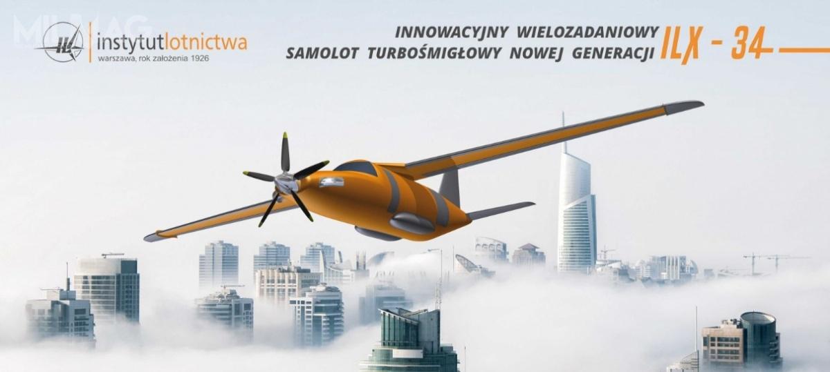 Kompozytowa struktura skrzydła i usterzeń oraz nowoczesny silnik turbinowy, zastosowane w ILX-34, w założeniu przełożą się na niskie zużycie paliwa oraz mniejsze bezpośrednie koszty operacyjne. /Zdjęcie: Instytut Lotnictwa