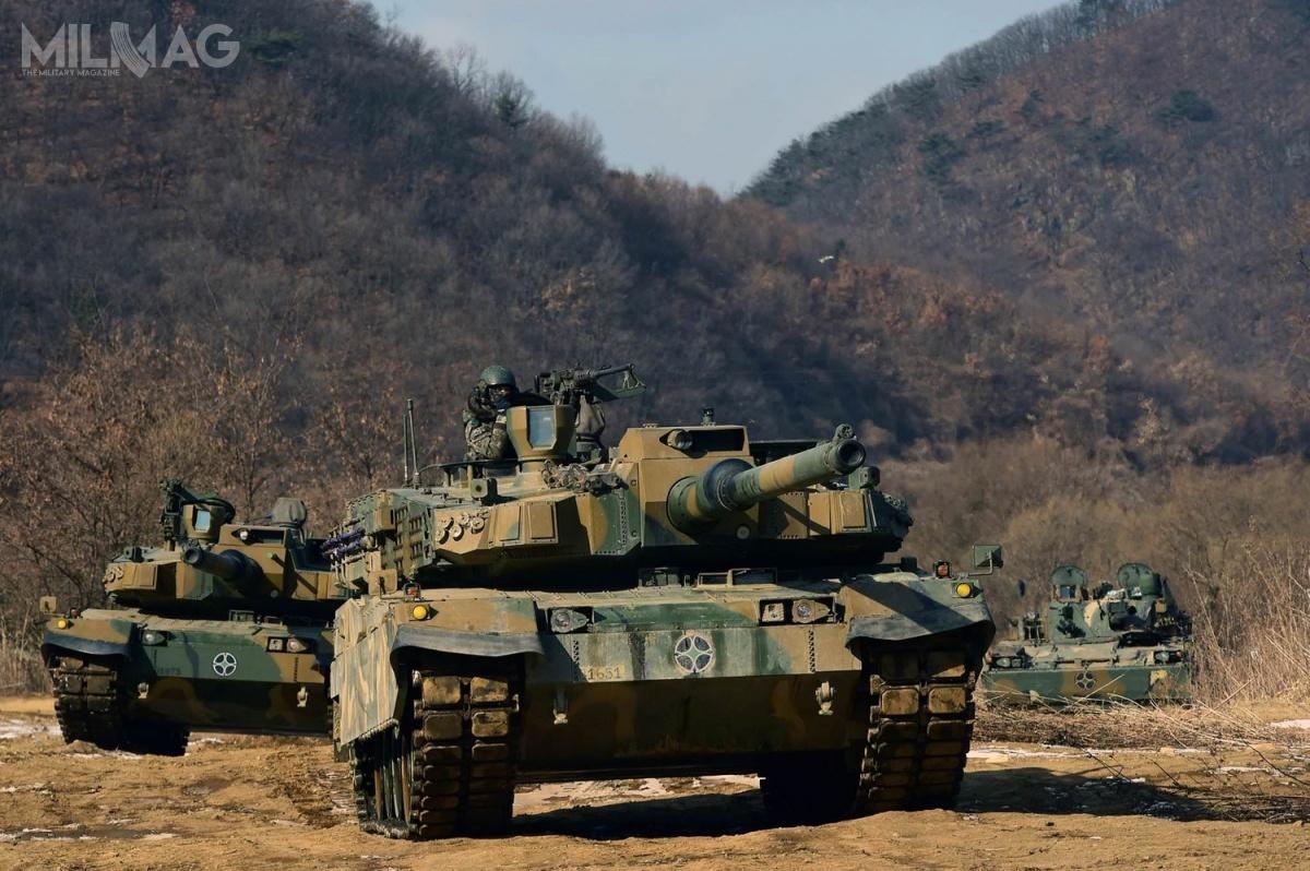 Na wyposażeniu jednostek zmechanizowanych liniowych i rezerwowych wojsk lądowych Republiki Korei znajduje się łącznie 206 czołgów K2 Heuk-Pyo. / Zdjęcie: Daehanminguk Yuk-gun