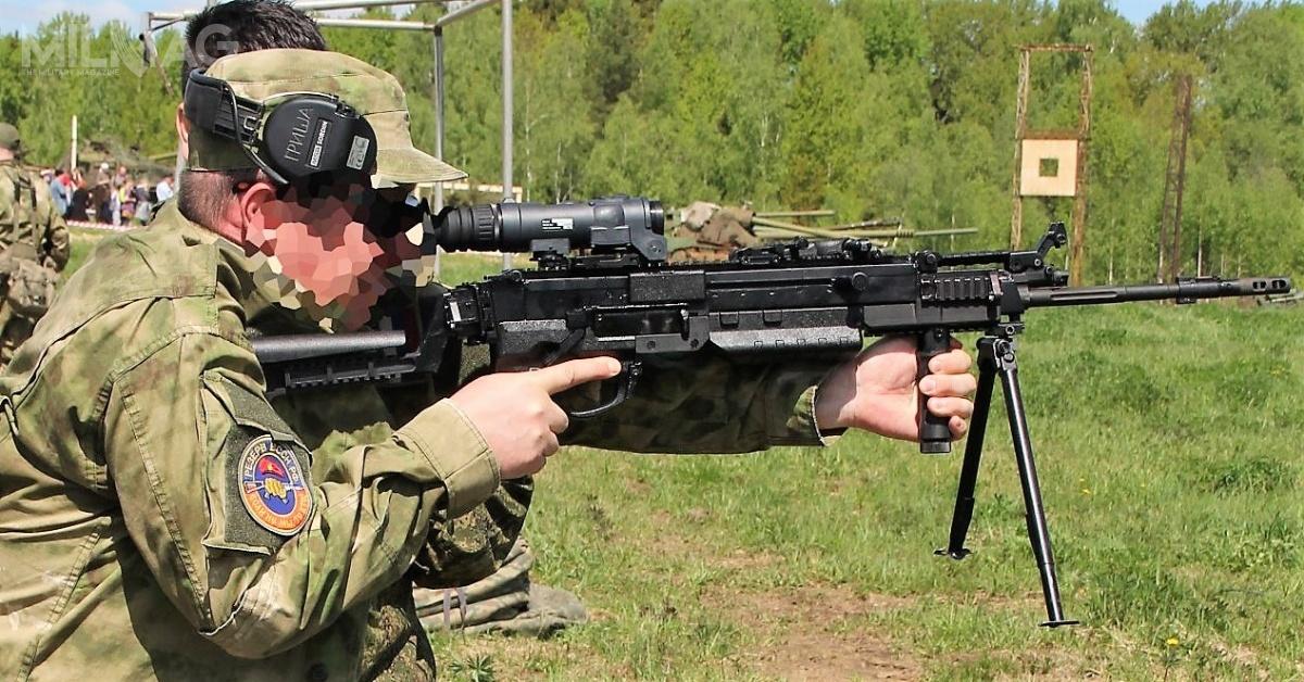 Długość całkowita 5,45-mm karabinka maszynowego Kord-5,45 ze złożoną kolbą i bez zamocowanego urządzenia wylotowego nie może przekroczyć 900 mm z długą lufą i 750 mm z krótką. Zgodnie z założeniami, masa własna broni bez amunicji nie może być większa od 7 kg / Zdjęcia: ArmyTex