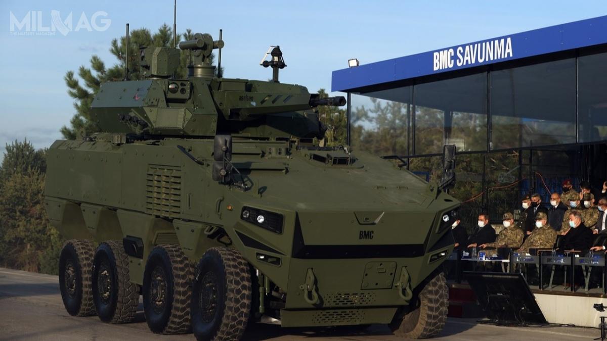 Pojazd ZMA 8x8 w wersji kołowego bojowego wozu piechoty jest propozycją w tureckim programie YNHZA 8x8. / Zdjęcia: BMC Otomotiv Sanayi ve Ticaret