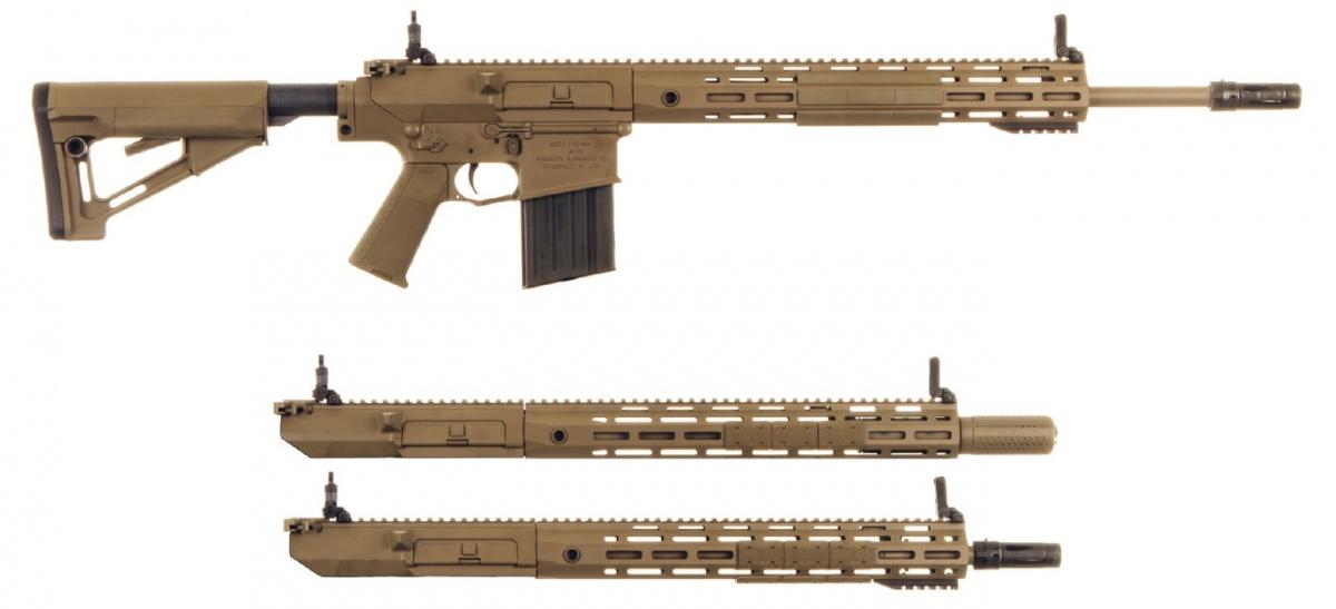 Knight’s Armament Company oferuje zestawy do konwersji do karabinów M110 (i wcześniejszych modeli jak Mk 11 czy SR-25) do amunicji 7,62 mm x 51, 6,5 mm x 49 (6,5 mm Creedmoor) i 6,5 mm x 52 (.260 Remington) / Zdjęcie: KAC