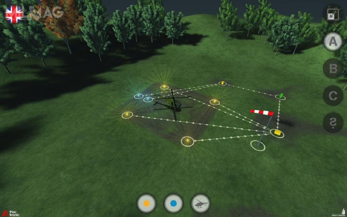 Wizualizacja przykładowego rozmieszczenia systemu Polaris w warunkach polowych. Pozwala on oświetlać zarówno stosunkowo prymitywne lądowiska i zrzutowiska, jak i budować kompleksowe układy porównywalne z oświetleniem małych lotnisk /Grafika: Mactronic