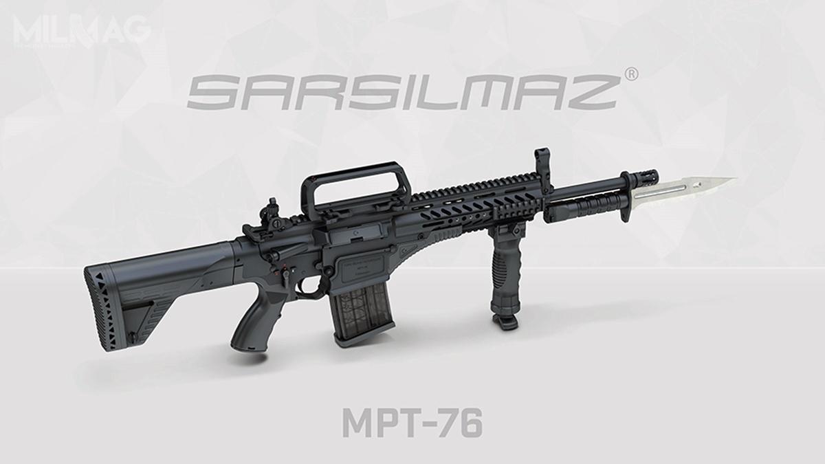 Karabiny automatyczne MPT-76 produkowane są przez państwową fabrykę broni Kirikkale (część MKEK) oraz prywatne spółki KaleKalip i Sarsilmaz. Umowę na dostawy broni zlecono tej ostatniej w lutym 2017 / Zdjęcie: Sarsilmaz