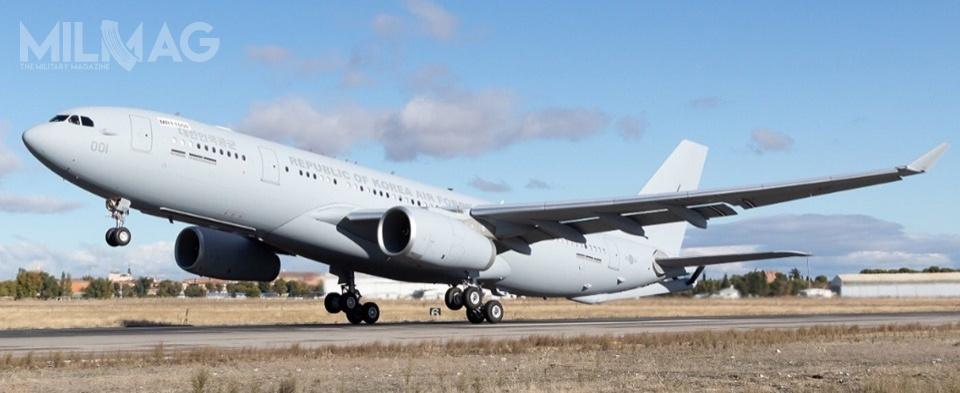 Airbus A330-200 MRTT o tymczasowym numerze rejestracyjnym EC331 wylądował w w południowokoreańskiej bazie lotniczej Gimhae (K1) w Pusan. /Zdjęcie: Airbus