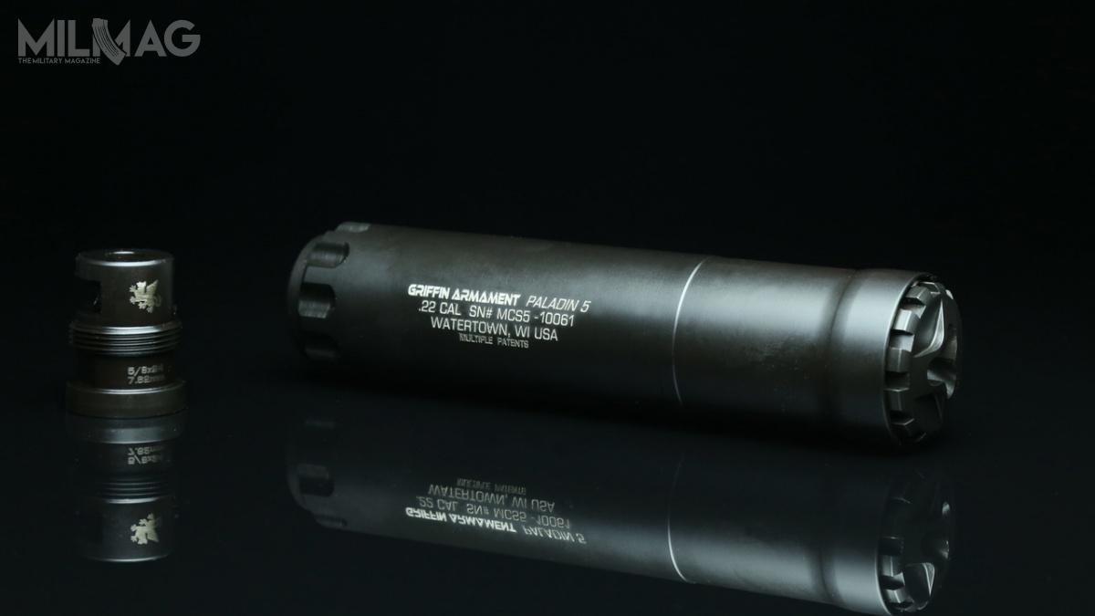 Paladin 5 dostosowany jest do szerokiej gamy amunicji z pociskami kalibru do 5,6 mm, w tym 5,56 mm x 45 czy .22 Long Rifle.