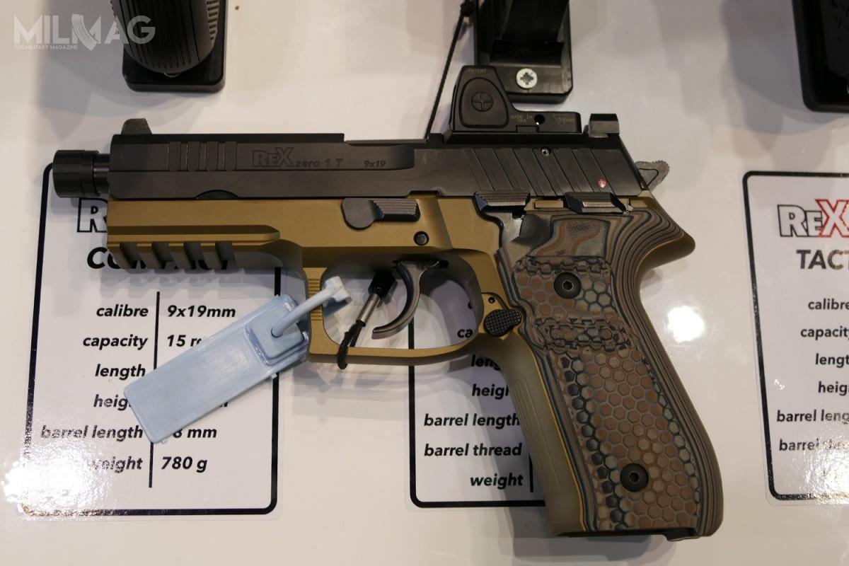 Pistolety serii Arex Rex Zero 1 (importowane do Polski przez Stg44) to kurkowe modele do amunicji 9 mm x 19 bazujące na konstrukcji SIG Sauer P226