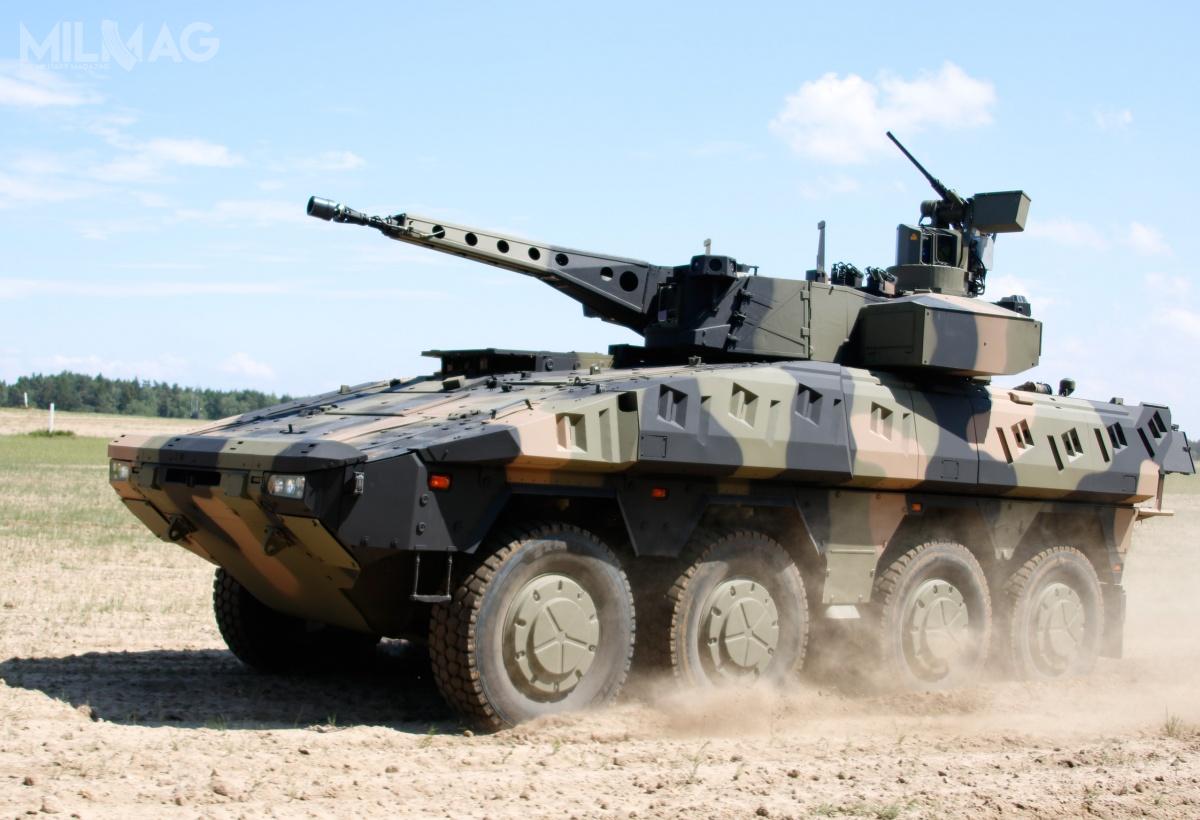 Boxer CRV w konfiguracji na potrzeby australijskiego programu Land 400 Phase 2 otrzymał dwuosobową wieżę Lance z armatą automatyczną Rheinmetall Mauser MK30-2 kal. 30 mm i karabin maszynowy MG kal. 7,62 mm. /Zdjęcie: Rheinmetall Defence