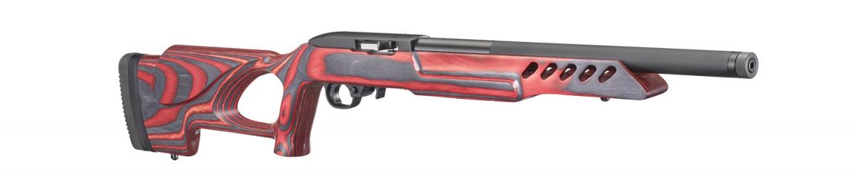 Rugera 10/22 w odmianie Target Lite wyposażono w kutą na zimno lufę usztywnioną za pomocą aluminiowego rękawa.
