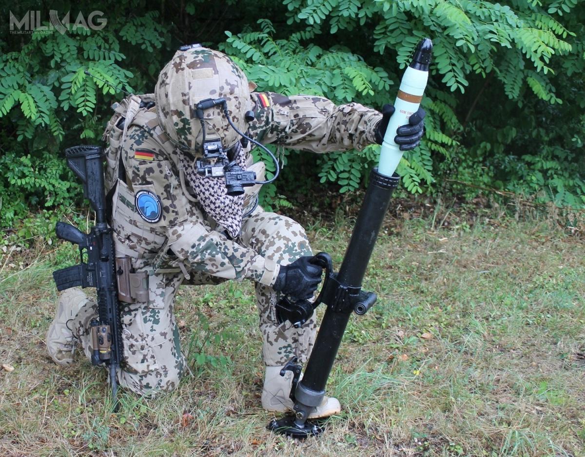 RSG60 na zdjęciu w konfiguracji commando opracowano zgodnie z wymaganiami niemieckich sił zbrojnych. W grudniu 2017 Urząd do spraw zakupów obronnych Bundeswehry BAAINBw rozpoczął postępowanie na dostawy lekkiego systemu ognia pośredniego LWIF (Leichtes Wirkmittel indirektes Feuer) / Zdjęcia: Rheinmetall