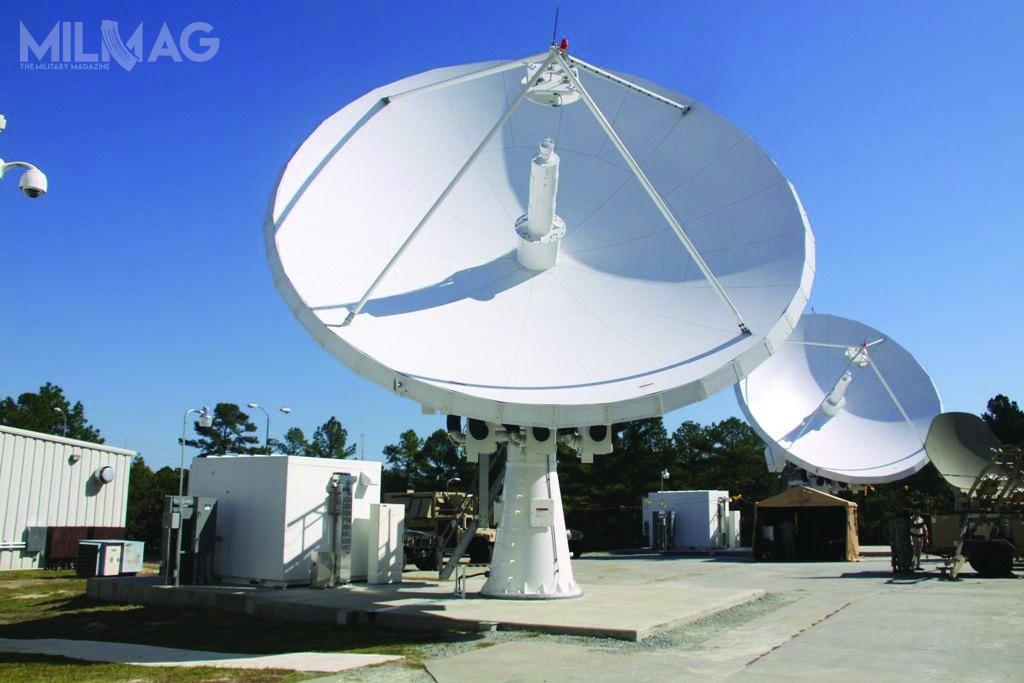 SB WSŁS, wyposażony w anteny o dużej średnicy, pozwoli na łączność z satelitami telekomunikacyjnymi zgodnymi ze specyfikacją operatorów systemów Intelsat, Eutelsat i Skynet / Zdjęcie: US Army