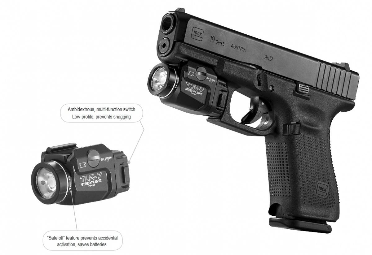 Największą zaletą latarek Streamlight TLR-7/TLR-8 są niewielkie wymiary i masa. Mieszczą się w obrysie broni. Wprowadzono też zmniejszone przyciski sterujące oraz blokadę uniemożliwiająca przypadkowe włączenie oświetlenia
