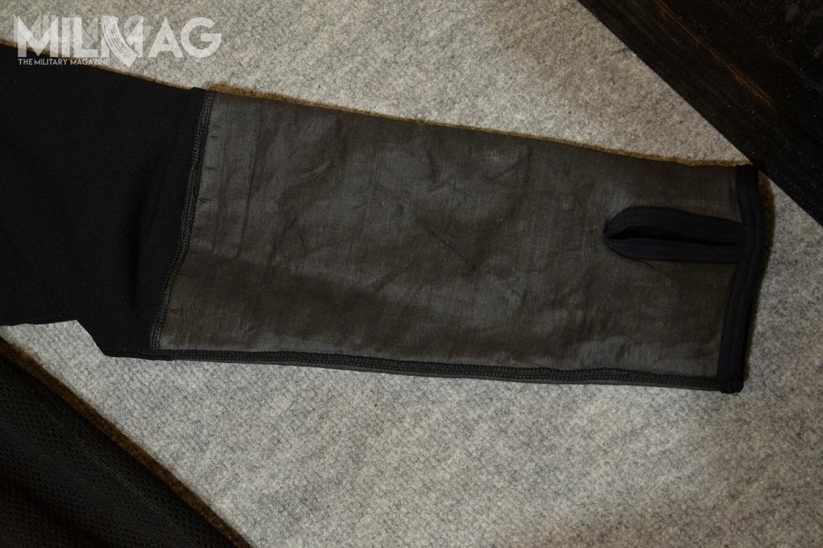 Thumb opening retains the sleeve, so the top of wearers hand is protected