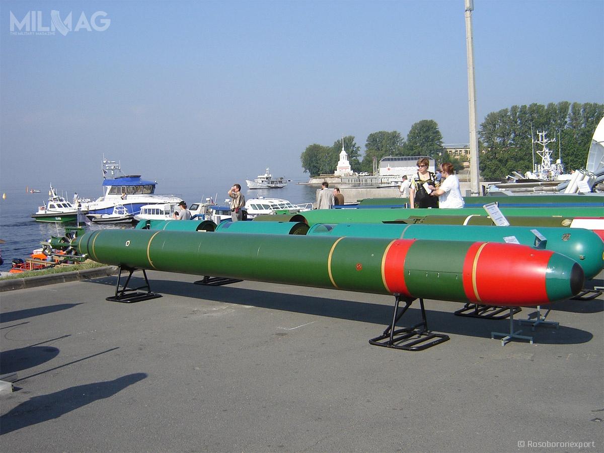 Rosyjska spółka OAO Takticzeskoje Rakietnoje Woorużenije poinformowała o wejściu do służby w marynarce wojennej Rosji nowej torpedy o napędzie elektrycznym / Zdjęcie: OAO RosOboronEksport