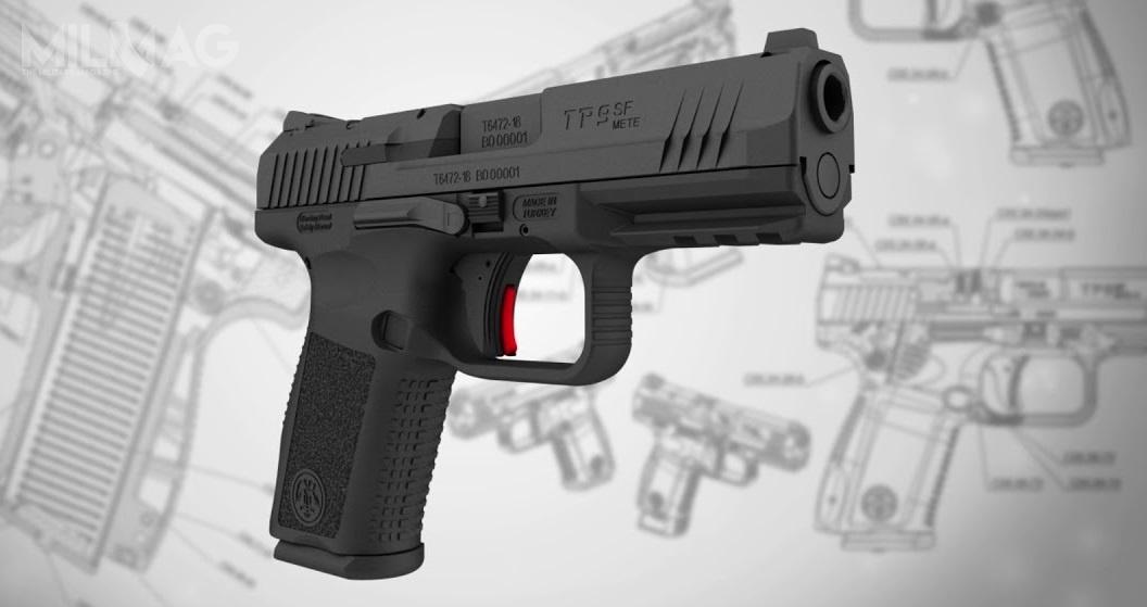 TP9 SF to 9-mm pistolety bezkurkowe z polimerowym szkieletem sprzedawane na rynku cywilnym pod marką Canik. /Zdjęcie: Canik