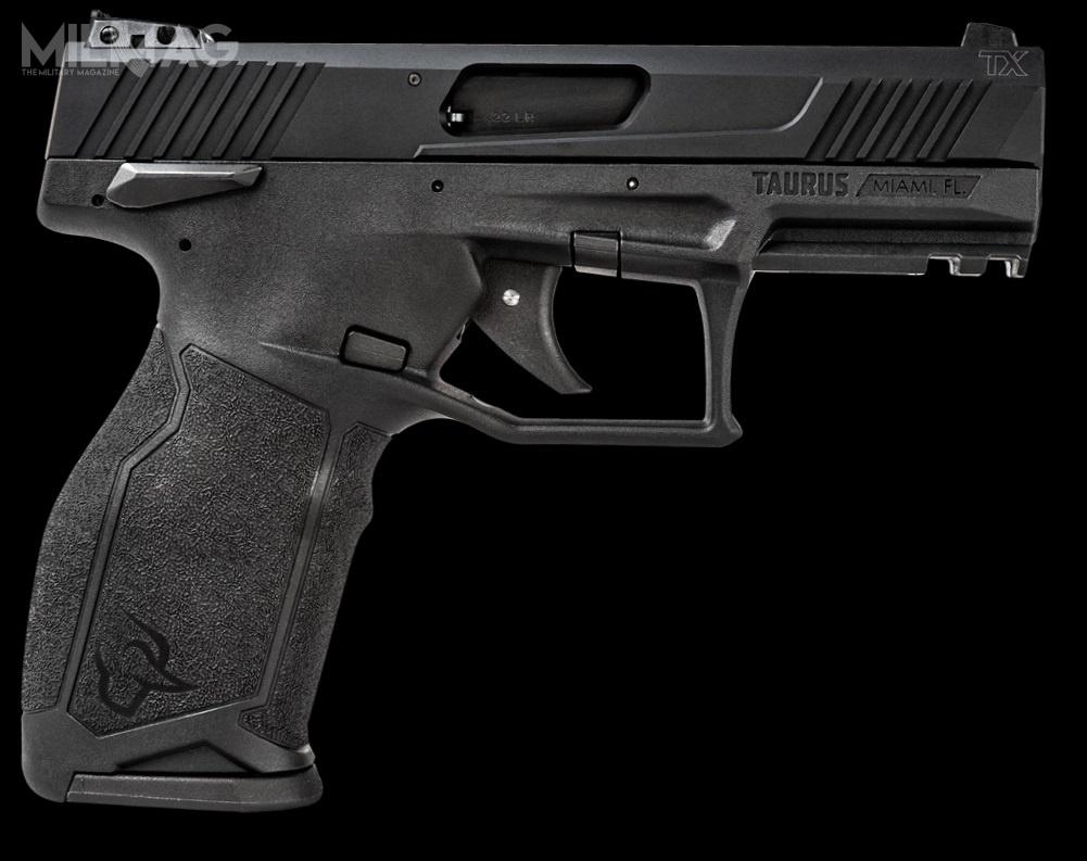 Taurus wprowadza do oferty TX22, bezkurkowy pistolet samopowtarzalny bocznego zapłonu, zasilany z 16-nabojowego magazynka.