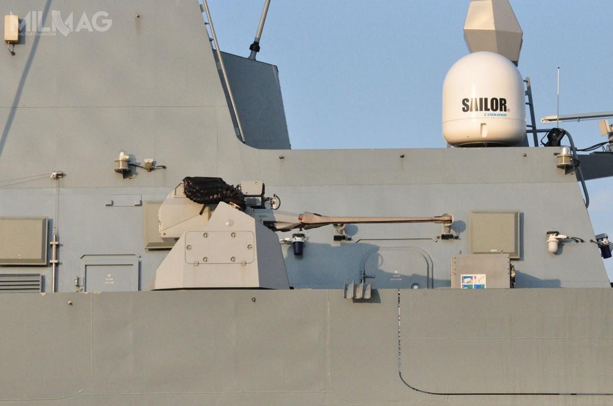 OTO Melara Marlin-WS (Modular Advanced Remotely controlled Lightweight Naval Weapon Station) jest wyposażona w armatę Mauser MK 30-2 Model F lub ATK Mk 44 Bushmaster II. Jego masa bez amunicji wynosi 1,43 t. / Zdjęcia: Michał Szafran