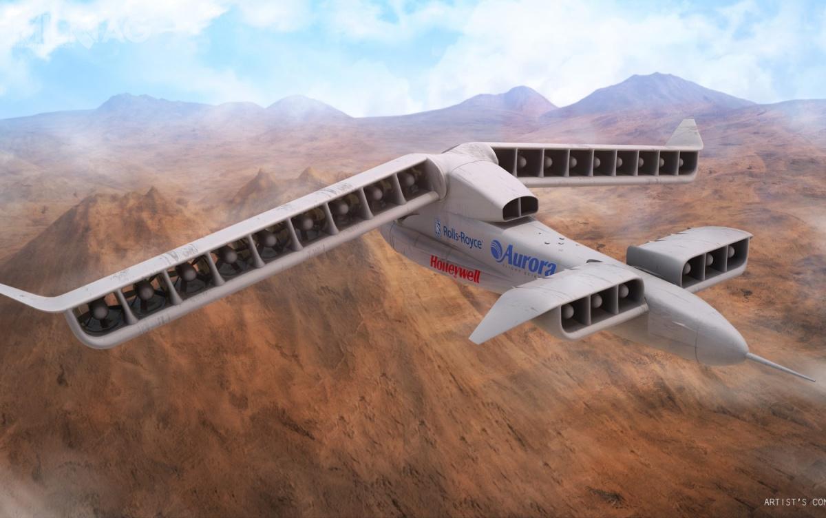 Program VTOL X-Plane przewidywał powstanie pełnowymiarowego demonstratora technologii samolotu pionowego startu i lądowania Aurora XV-24A LightningStrike. /Zdjęcie: DARPA