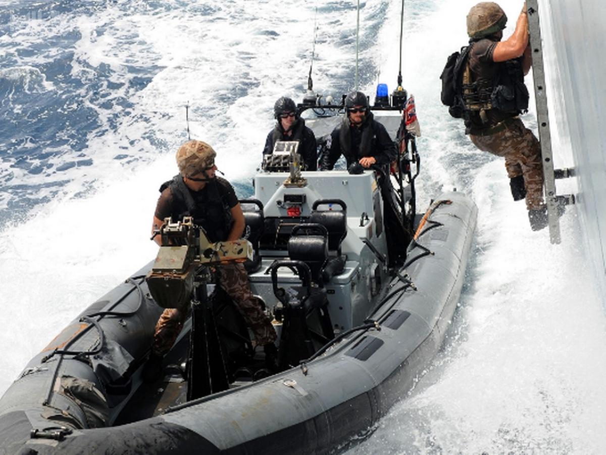 42. Commando Royal Marines wykorzystało do operacji szybkie łodzie motorowe ORC i było wspierane przez śmigłowiec AW159 Lynx Wildcat AH.1 / Zdjęcie: Ministerstwo Obrony Wielkiej Brytanii