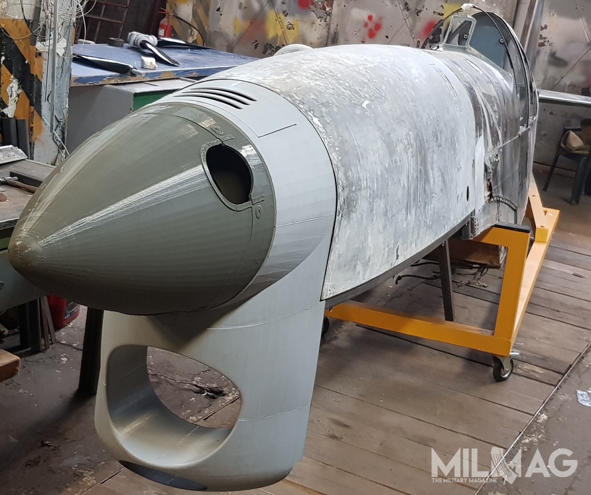 Thanks to 3-D printing, fuselage elements were reconstructed from a computer model / Photos: MILMAG archives