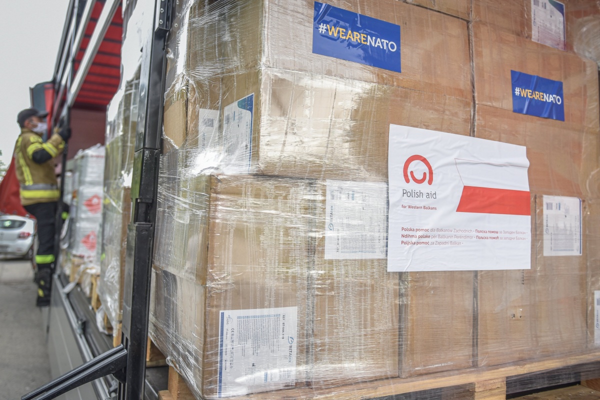 Poland dispatched nearly 70 tonnes of medical supplies to Albania, Bosnia and Herzegovina, Montenegro, North Macedonia, Kosovo and Serbia / Photos by: Ministry of Foreign Affairs of Poland