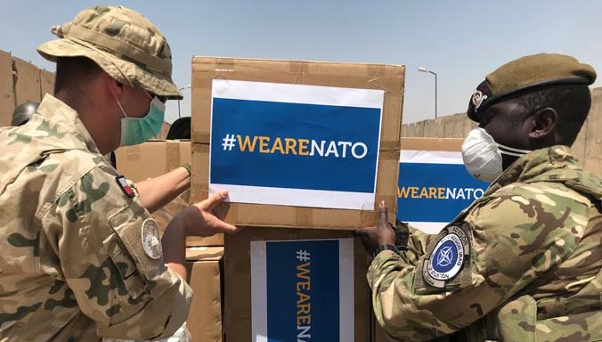 Poland donated 50,000 protective face masks to Iraq’s health authorities / Photo by: NATO