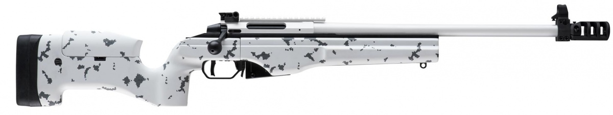 The white snow camouflage colouring of the stock and barrelled action of SAKO TRG 22 Finland 100  reflects the severity of the Finnish winter, and, also pays homage to the heroes of the Winter War who saved Finland’s independence / Photo: Sako