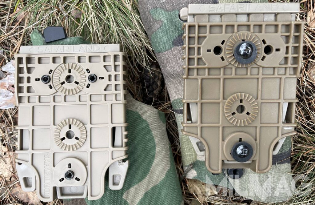 porównanie montaży safariland i AR1