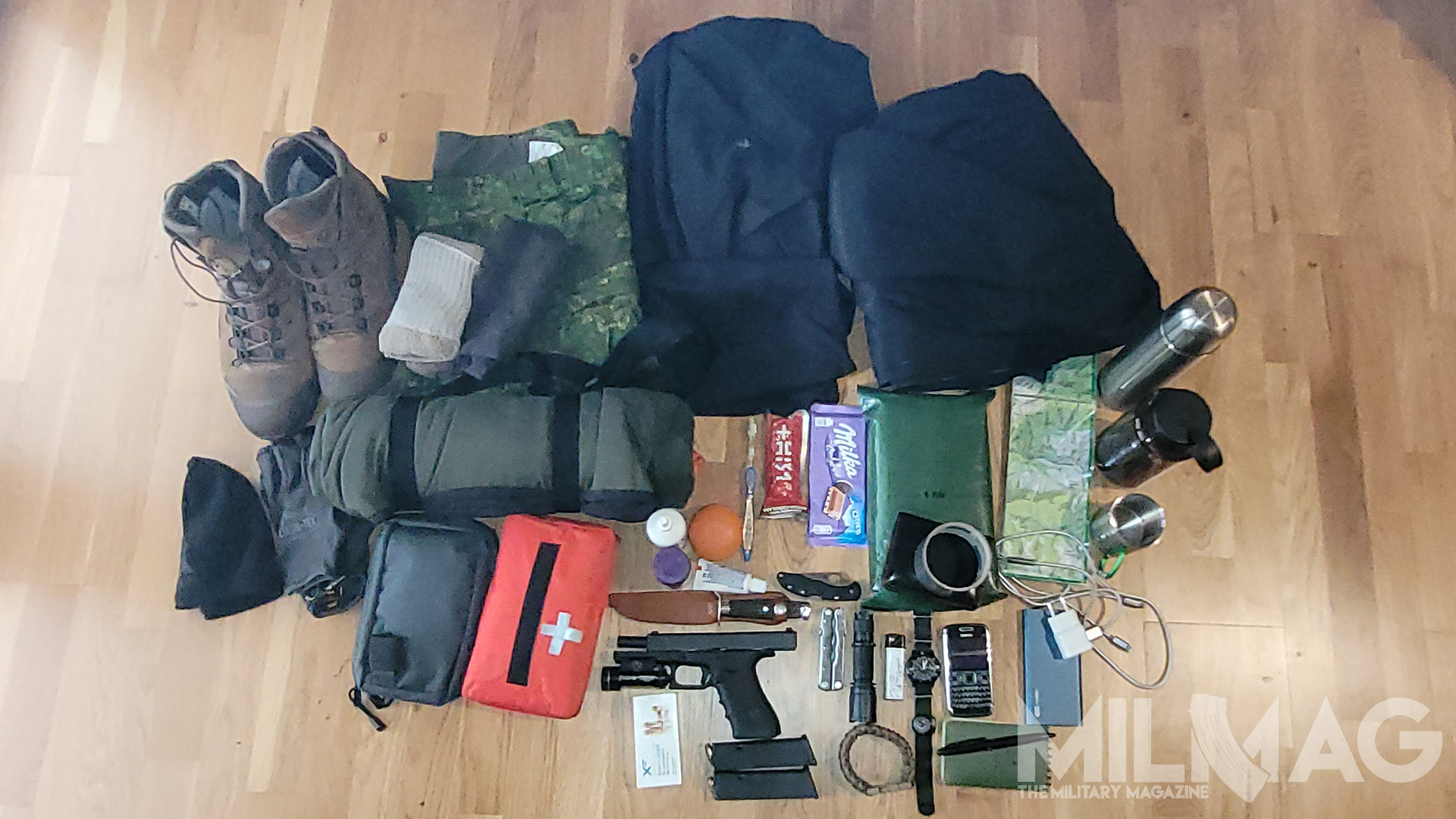 zawartość miejskiego plecaka ucieczkowego