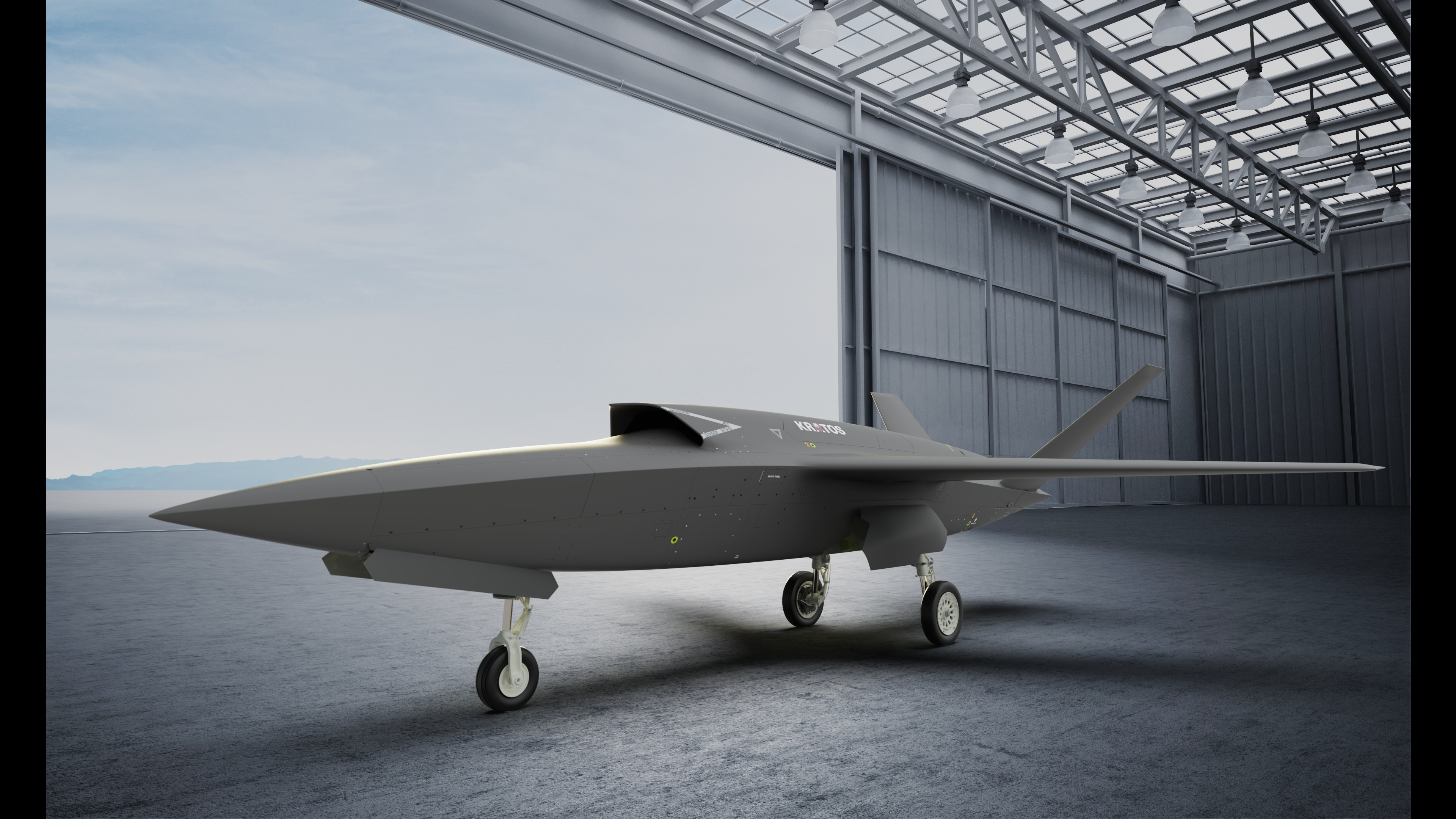 XQ-58A Valkyrie z klasycznym podwoziem