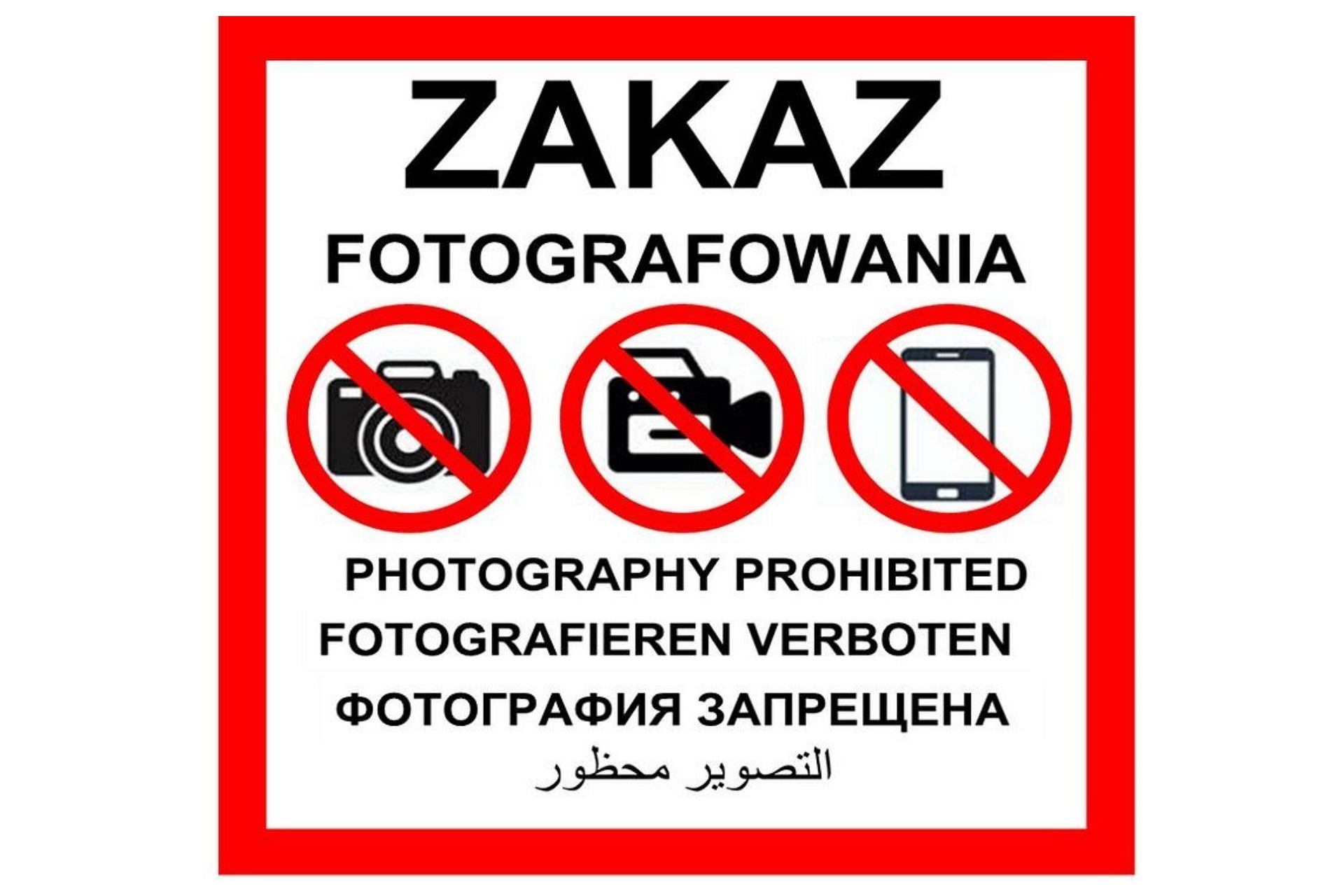 Zakaz fotografowania wszedł w życie