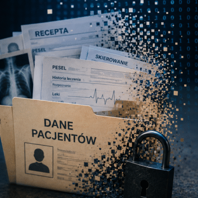 Dane medyczne pacjentów. Grafika poglądowa wygenerowana przez AI